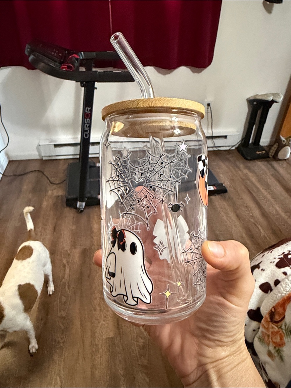 Halloween glass cup new